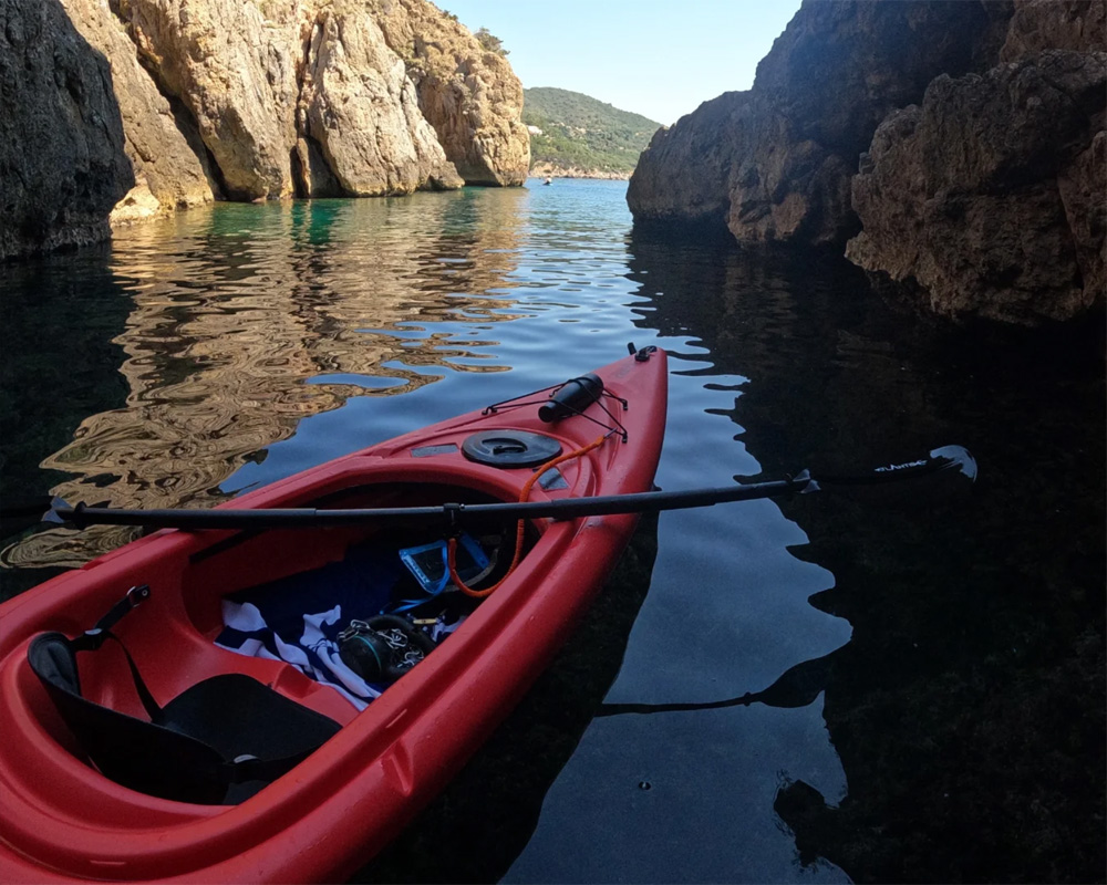 Kayak Adventure Along the Southern Coast of Monte Argentario, Tuscany Coast, Italy