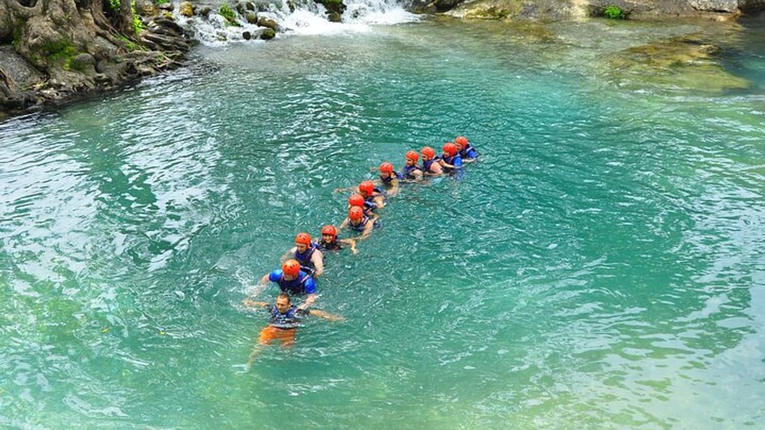 Canyoning Rafting and Zipline Adventure from Antalya Turkey