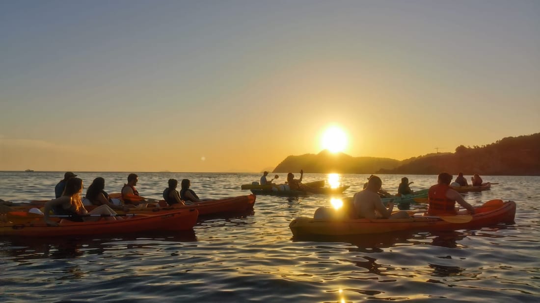 Sunset Kayaking & Snorkeling with Water & Wine in Dubrovnik Croatia