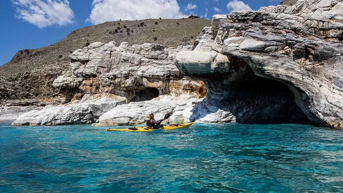 10-days Sea Kayak Expedition with Camping in West Crete, Greece