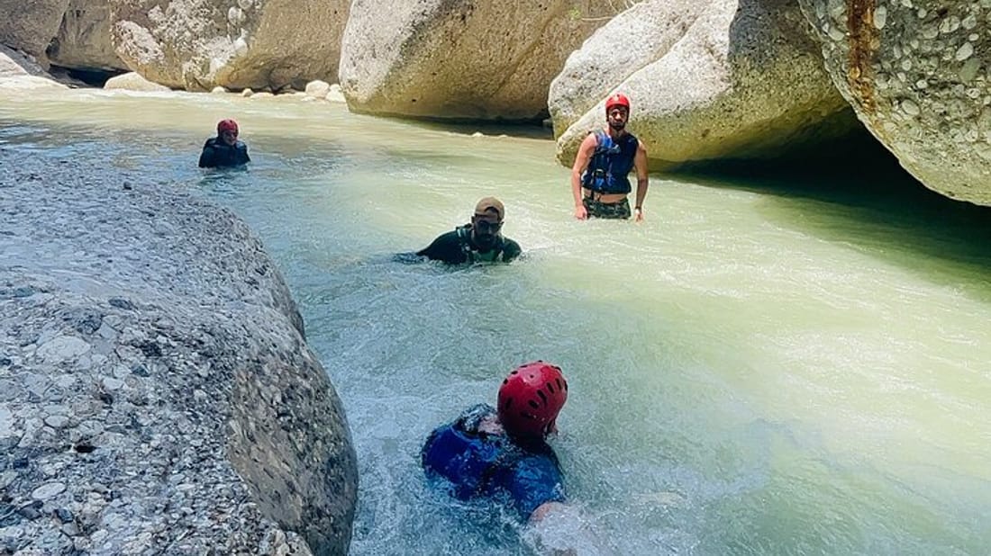 Canyoning Rafting Zipline Adventure Tour from Alanya Turkey