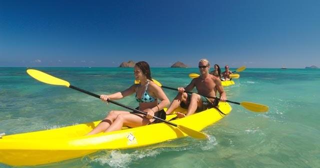 2-Hour Guided Kayak + Beach Time in Kailua, Hawaii