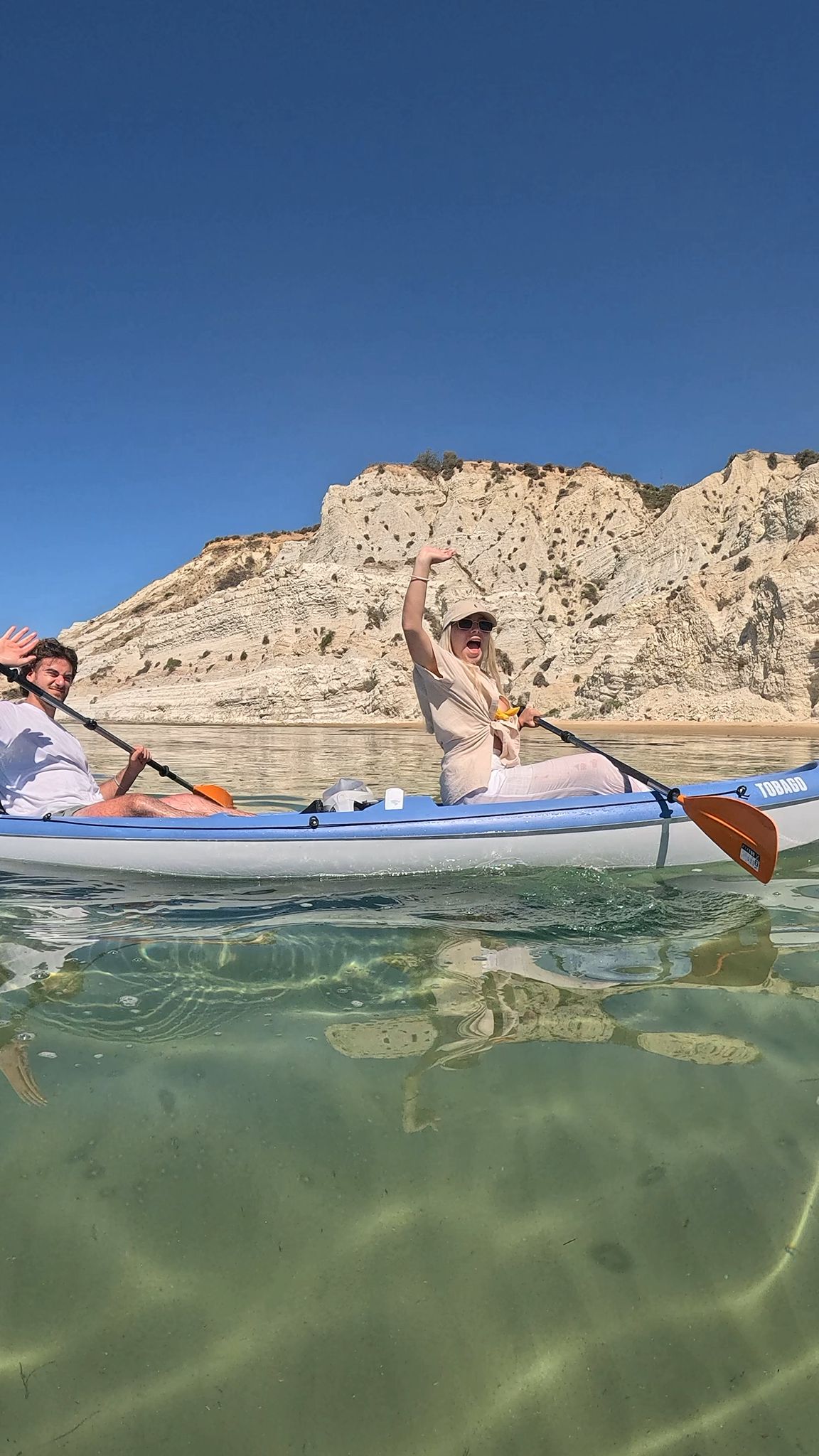 Kayak and SUP Adventure with Snorkeling Fun at SCALA DEI TURCHI - SICILY 