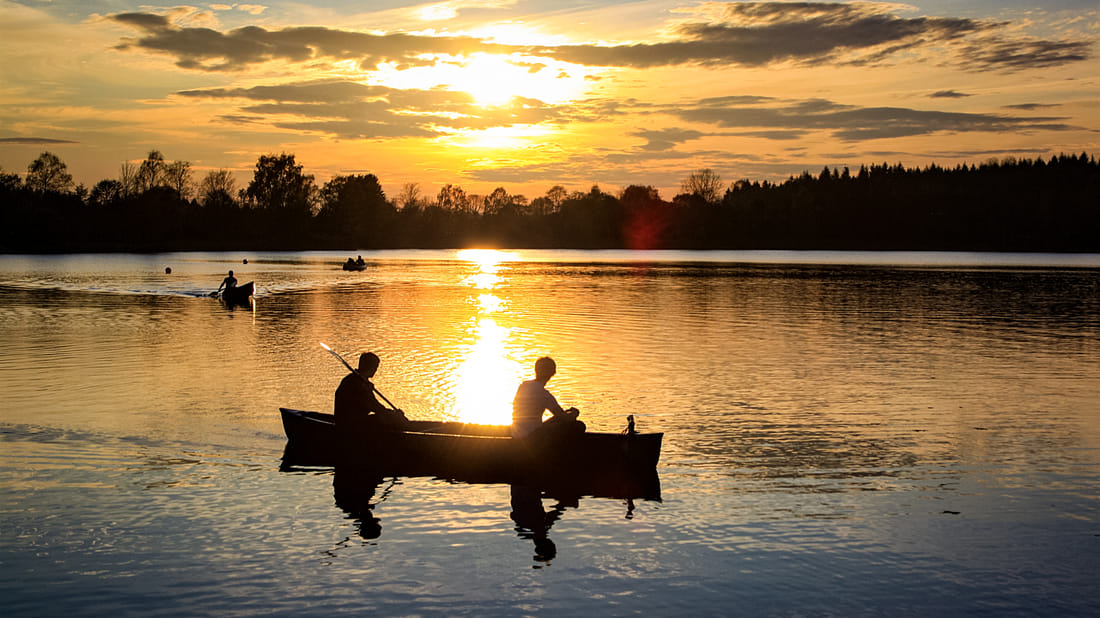 Canoeing under the Midnight Sun Finland