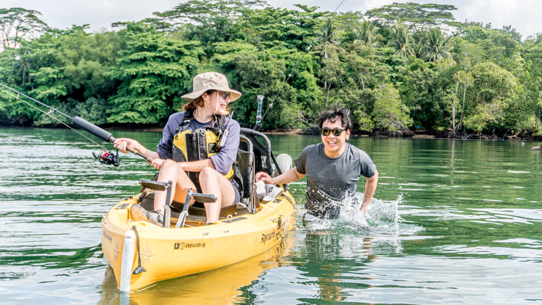 Mangrove Maze- Kayak Fishing at Pulau Ubin Mangroves and Kelongs, Singapore